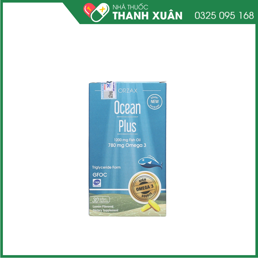 Ocean Plus giúp bổ sung Omega 3, EPA, DHA cho cơ thể